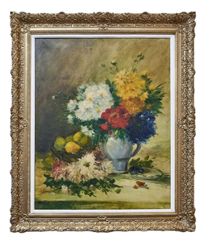 Dutch School, Floral Still Life, Oil on Canvas