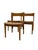 1970s Mid-Century Modern Dining Chairs, Set of 3, Wooden Frames With Curved Backrests and Upholstered Seats For Sale In Seattle - Image 6 of 10