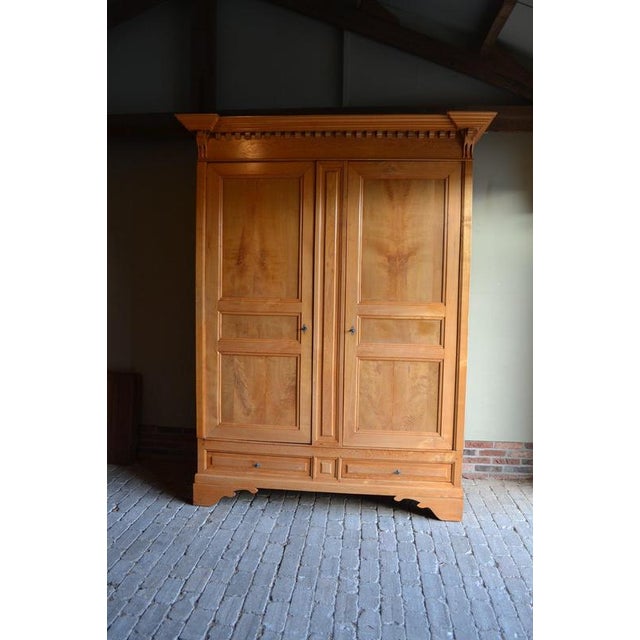 Large Antique Ash Cabinet For Sale - Image 9 of 11