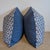 Not Yet Made - Made To Order Quadrille Volpi Pillows in New Navy - Pair For Sale - Image 5 of 5