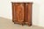Rococo Baker Furniture Italian Provincial Carved Cherry Wood, Parcel Gilt, and Marble Top Demilune Sideboard or Bar Cabinet For Sale - Image 3 of 16