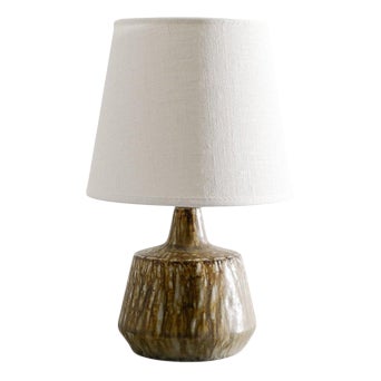 Swedish Stoneware Ceramic Table Lamp by Gunnar Nylund for Rörstrand, 1950s For Sale