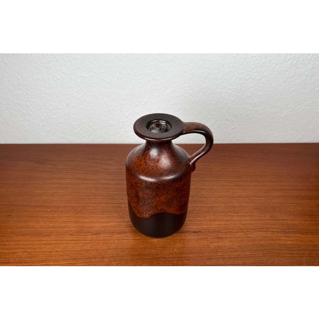 Mid-Century Modern German Pottery Fat Lava Vase from Ceramano, 1960s, in Very Good conditions. Designed 1960 to 1969 I...