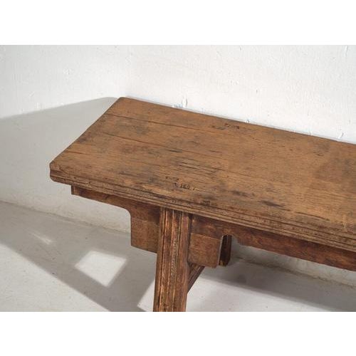 Brown Antique Chinese Kang Bench For Sale - Image 8 of 11