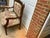 Vintage Bench With Tapestry For Sale - Image 4 of 7