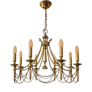 Regency Candle Chandelier from Sciolari, 1960s For Sale