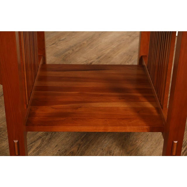 Stickley Mission Collection Pair Of Cherry End Tables For Sale - Image 10 of 18