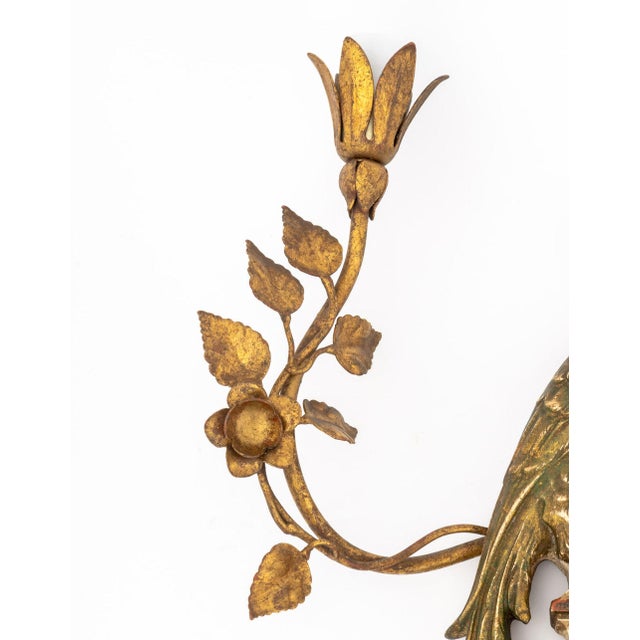 Palladio Palladio Giltwood Sconces, Pair For Sale - Image 4 of 8