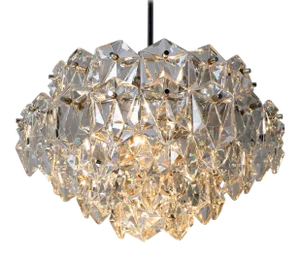 Chrome and Crystal Chandelier, 1970s