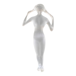 Lalique French Crystal Isis Nude Figure - 13.5”