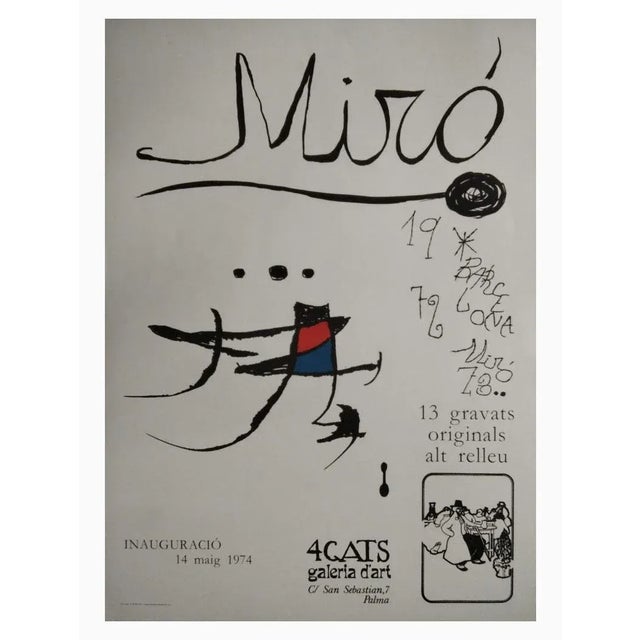 1970s Joan Miró, Cats, Original Engravings, 1974, Set of 13 For Sale - Image 5 of 5