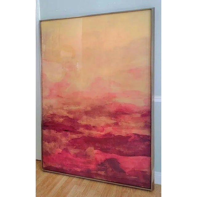 Abstract Abstract Art in Gold Frame For Sale - Image 3 of 12