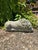 This cast concrete recumbent lion is ready to keep watch over your garden, porch or garden room. It is a vintage piece...