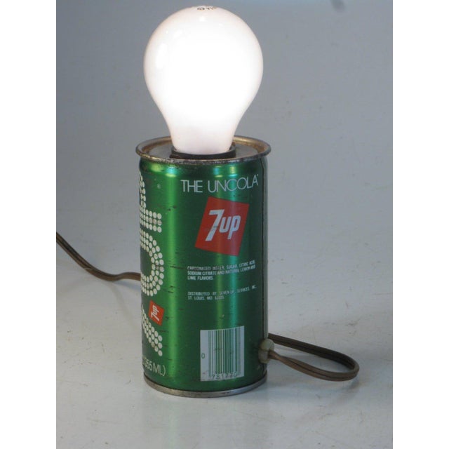 1970s 1970s Table Lamp, 7 Up Soda Can, Electric Lighting, Pop Art, Retro, Modern For Sale - Image 5 of 5
