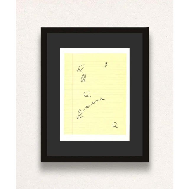 Q' from 'Hockney's Alphabet' By David Hockney 1991 Lithograph on Exhibition Fine Art Cartridge paper 38.4 x 46.4 cm (15.12...