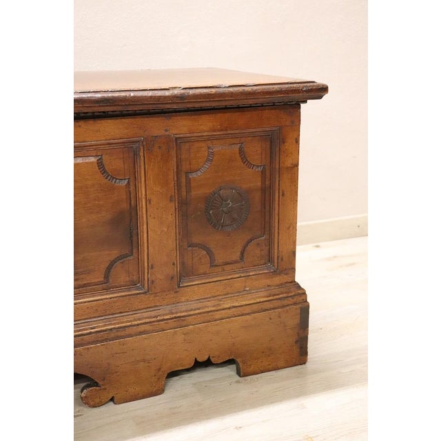 Antique Blanket Chest in Walnut, 1700s For Sale - Image 12 of 14