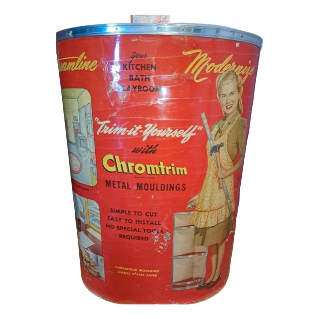 American Chromtrim Point of Sale Advertising Display, 1940s For Sale