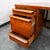 Brown Mid Century Modern Desk Executive Office Stow Davis Boomerang Large Walnut MCM For Sale - Image 8 of 12