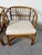 1970s 1970's Vintage Coastal Bamboo Rattan Barrel Lounge Chairs - A Pair For Sale - Image 5 of 17