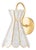 Mitzi Lyra 7 in. 1 Light Wall Sconce in Aged Brass Finish For Sale