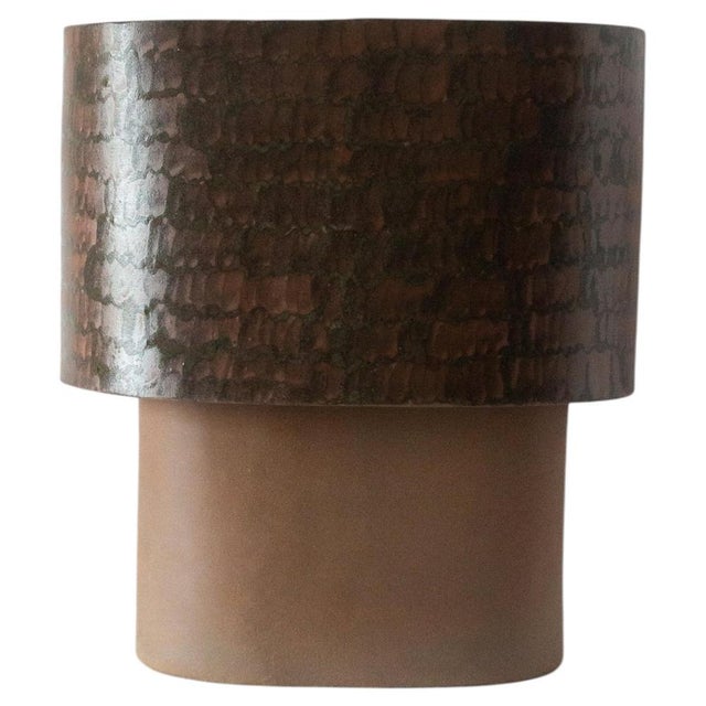 Large Table Lamp in Stoneware with Hand-Painted Glaze by Lucas Huillet For Sale - Image 17 of 17