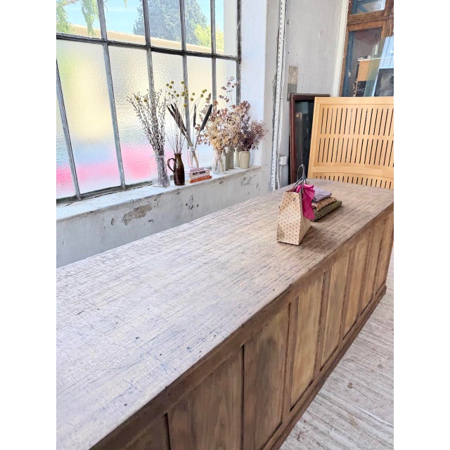 Pine Trade Counter, 1950s For Sale - Image 11 of 18