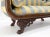 Brown Empire Sofa Sette Loveseat Couch Fine Carved Details Lions Feet For Sale - Image 8 of 12