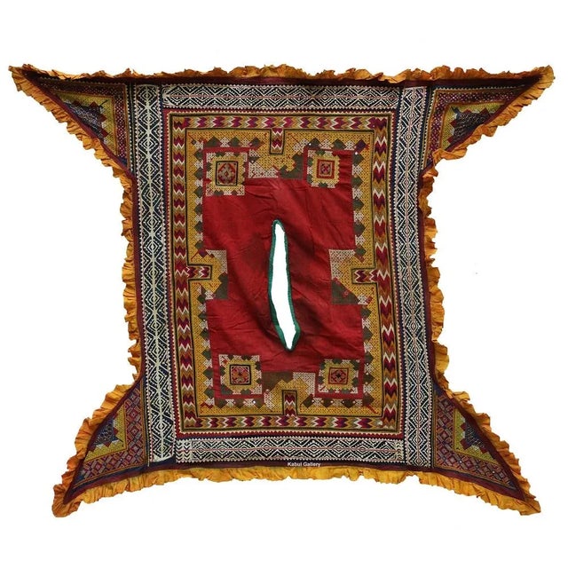 Vintage Hand Embroidered India Wall Hanging, 1920s For Sale - Image 13 of 13