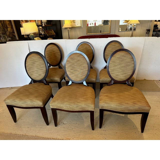 Oval X Barbara Barry Dining Chairs for Baker -Set of 8 For Sale - Image 11 of 16