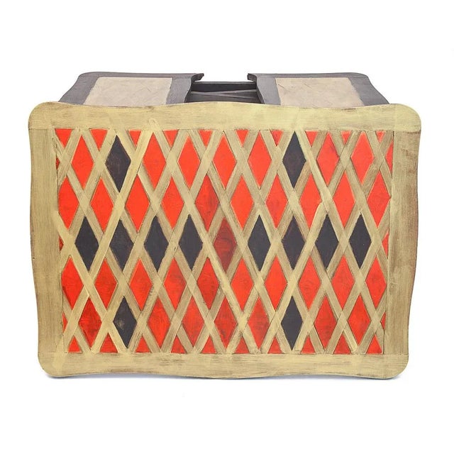 Black Vintage Wood Table, 1930s For Sale - Image 8 of 10