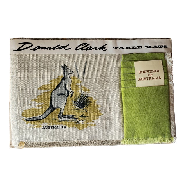 Vintage Kangaroo Placemats – Donald Clark "Design No. 1" – Set of 8 For Sale