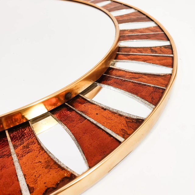 Spanish Artistic Mirror with Glass Mosaic, 1960s For Sale - Image 6 of 9