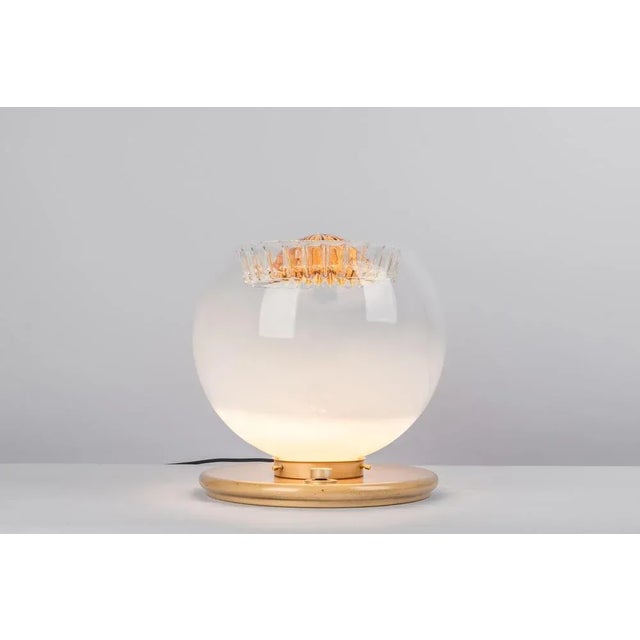 1970s Large Glass Table Lamp, Italy, 1970s For Sale - Image 5 of 10