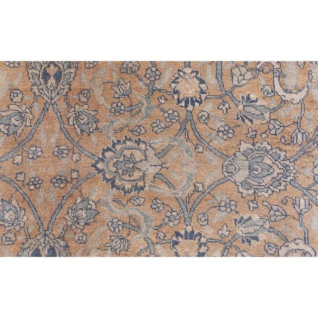 Textile Fine Antique Persian Tabriz Handmade Wool Rug For Sale - Image 7 of 8