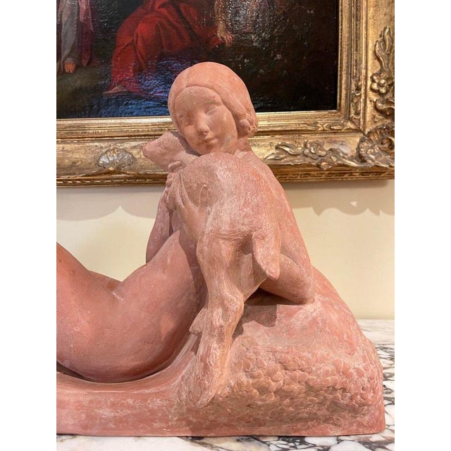 Artist: Georges Coste Period: 19th century Style: Other Style Condition: Good condition Material: Terracotta Length:...