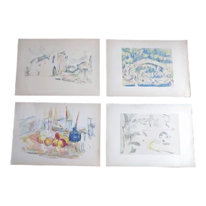 Vintage Paul Cezanne Screenprints - Set of 4