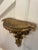 Large Vintage Mid Century Italian Style Gilt Wall Bracket Sconce For Sale - Image 9 of 11