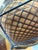 Knoll Mid Century Modern Original Vintage Knoll Diamond Chair by Harry Bertoia With Olive Leather Cover For Sale - Image 4 of 12