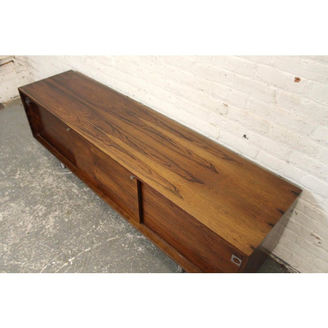 Mid 20th Century Danish Rosewood Sideboard Designed by Bodil Khaer for E. Pedersen & Søn. , Attributed For Sale - Image 10 of 18