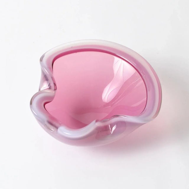 Vintage Murano Pink Alabastro Glass Bowl from Seguso, 1960s, in None conditions. Designed 1950 to 1959