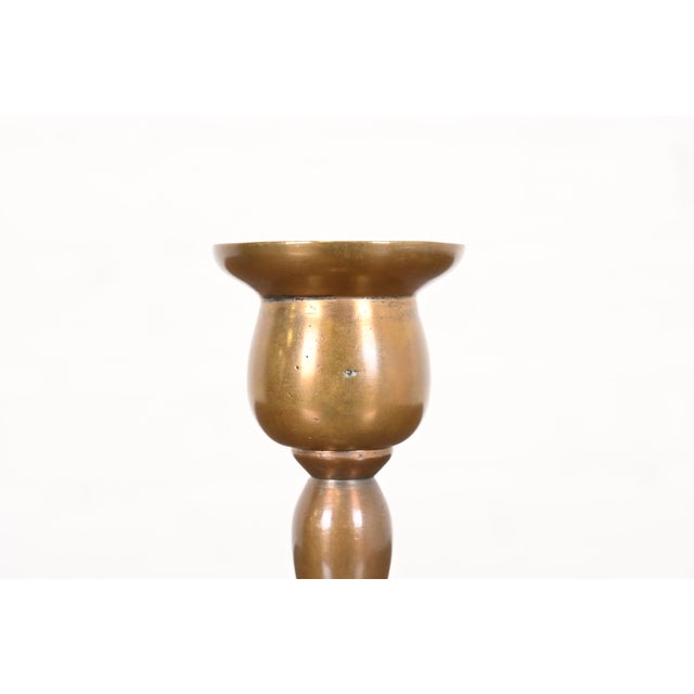 Early 20th Century Tiffany Studios New York Bronze Candlestick, Circa 1910 For Sale - Image 5 of 12