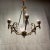 Hollywood Regency Brass & Crystal Schonbek Chandelier For Sale - Image 3 of 6