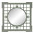 Geometric Lattice Frame Wall Mirror 23.5"SQ For Sale