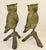 1970s Pair MCM Vintage Solid Brass Owl on Branch Figurines For Sale - Image 5 of 7