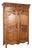 18th Century French Carved Pine Two Door Wedding Armoire Cabinet For Sale