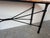 Black 1980’s Vintage Brutalist Metal Console Table With Breccia Pernice Marble Top For Sale - Image 8 of 12