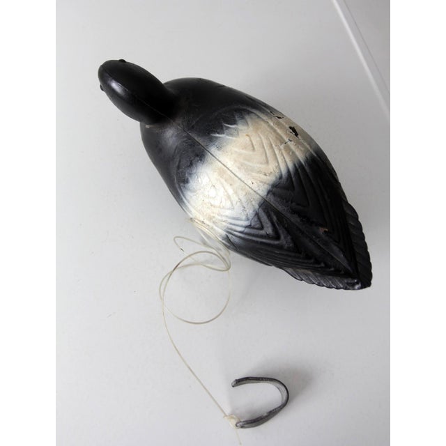 Metal Vintage Neumann & Bennetts Plasti-Duk Scaup Duck Decoy With Weight For Sale - Image 7 of 16