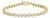 10K Yellow Gold 8.0 Cttw Bezel Set Round Diamond Tennis Bracelet For Sale