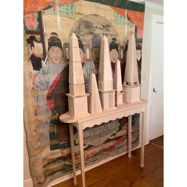 Large Tabletop Variegated Handmade Obelisk by Irwin and Lane For Sale In New York - Image 6 of 7