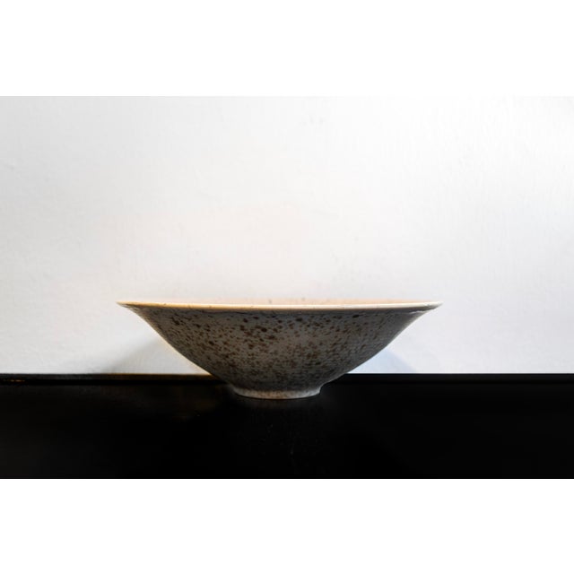 Decorated glazed ceramic bowl. Manufacturer: Royal Copenhagen 1960s This piece has an attribution mark, I am sure that it...